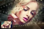 بک گراند قاب و فریم نوار فیلم