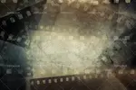 بک گراند قاب و فریم نوار فیلم