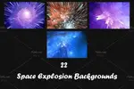 بک گراند انفجار فضایی