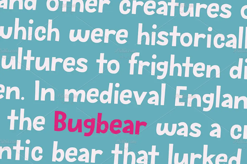 فونت کارتونی Bugbear - 4 فونت کارتونی Bugbear - 4
