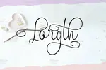 اسکریپت فونت انگلیسی Lazortha