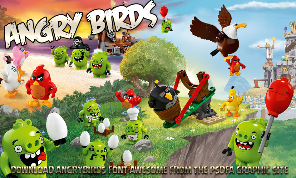 فونت پرندگان خشمگین Angry Birds