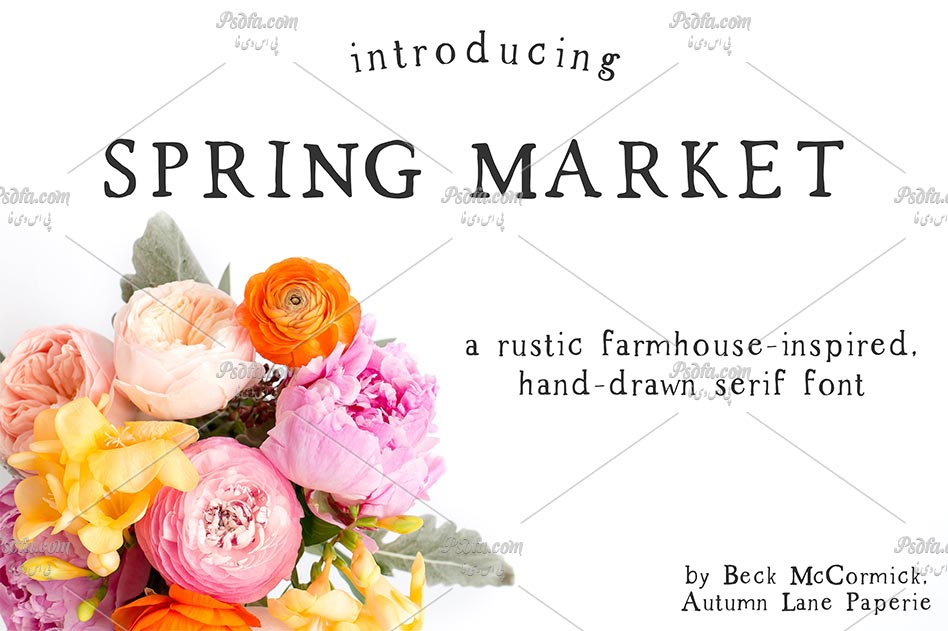 فونت انگلیسی Spring Market Rustic Font