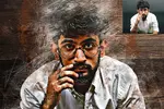 تبدیل عکس به نقاشی هنری روی چوب