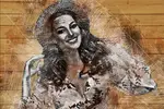 تبدیل عکس به نقاشی هنری روی چوب