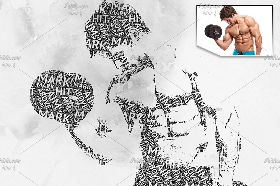 ایجاد افکت تایپوگرافی بر روی تصاویر با اکشن Typography Vector Art |🔥کد ...