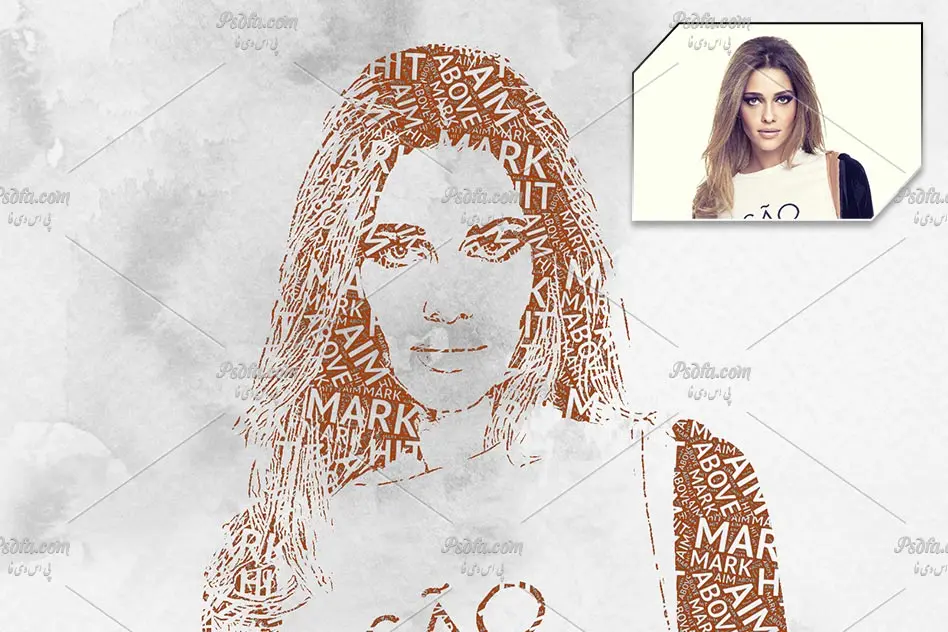ایجاد افکت تایپوگرافی بر روی تصاویر با اکشن Typography Vector Art |🔥کد ...