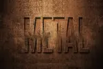 استایل و افکت متن چوب ، سنگ و فلز