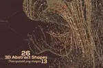 اشکال سه بعدی (3D) انتزاعی