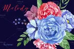 PNG دسته گل آبرنگی