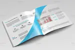بروشور دو لت مربعی شرکتی