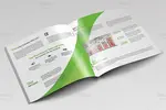 بروشور دو لت مربعی شرکتی