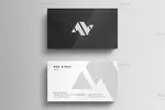 فایل لایه باز کارت ویزیت ساده و شیک