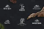 طرح وکتور لوگوی طبیعت و حیوانات