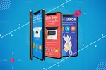 موکاپ انتزاعی آیفون ایکس اس