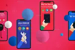 موکاپ انتزاعی آیفون ایکس اس