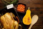 موکاپ چیدمان غذای خوشمزه