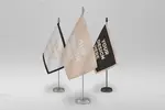 موکاپ پرچم رومیزی
