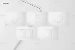 موکاپ دفتر فنری و اسپیرال عمودی