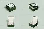 موکاپ جعبه طلا و جواهرات چوبی