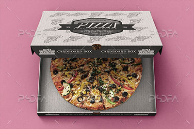 قالب لایه باز جعبه پیتزا