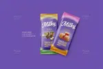 موکاپ شکلات تخته‌ای