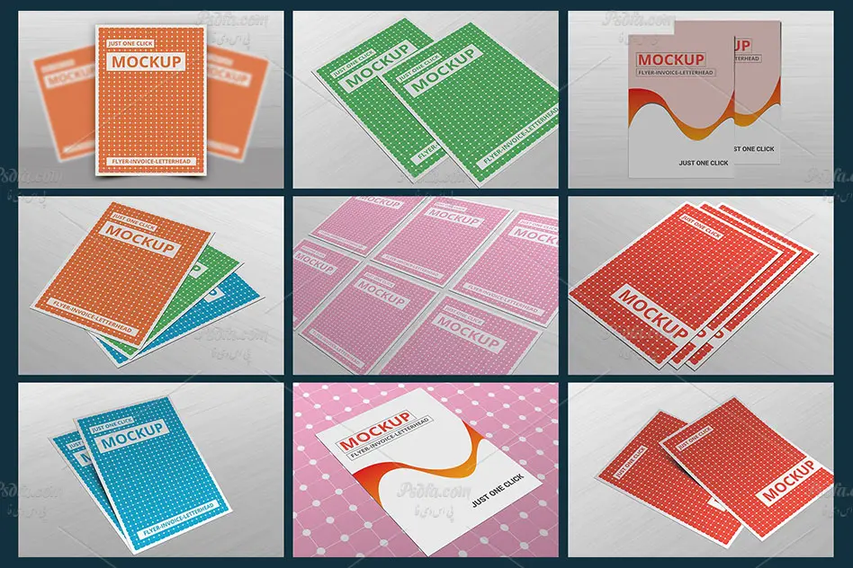 موکاپ تراکت، سربرگ، رزومه - 10 موکاپ تراکت، سربرگ، رزومه - 10
