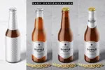 موکاپ بطری ماءالشعیر و دلستر