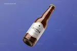 موکاپ بطری ماءالشعیر و دلستر