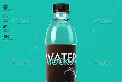 موکاپ بطری آب معدنی