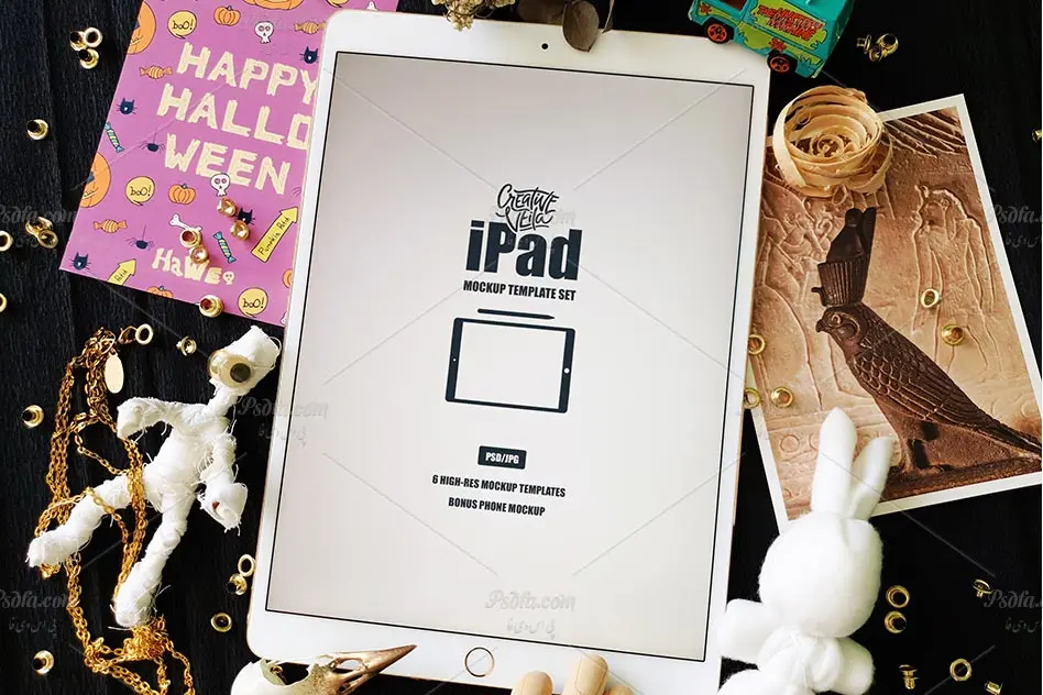 پیش نمایش و موکاپ تبلت آپد - iPad Mockup Scenes |🔥کد فایل 22936