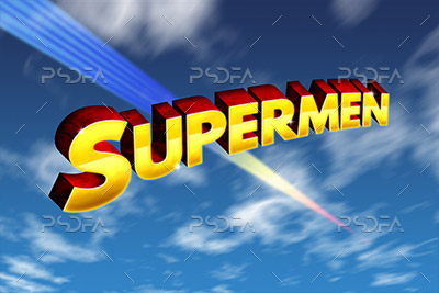 افکت متن سوپرمن
