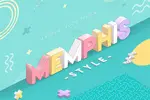 افکت متن اشکال تزئینی ممفیس