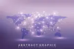 بک گراند انتزاعی نقشه جهان